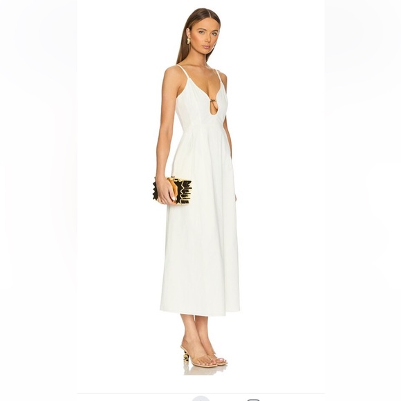 NEW - Cult Gaia Metallic Gold Paloma Wavy Clutch - Picture 16 of 16